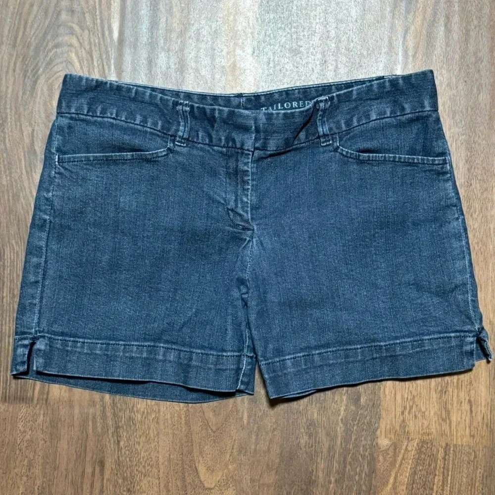 The Limited Dark Wash Denim Shorts